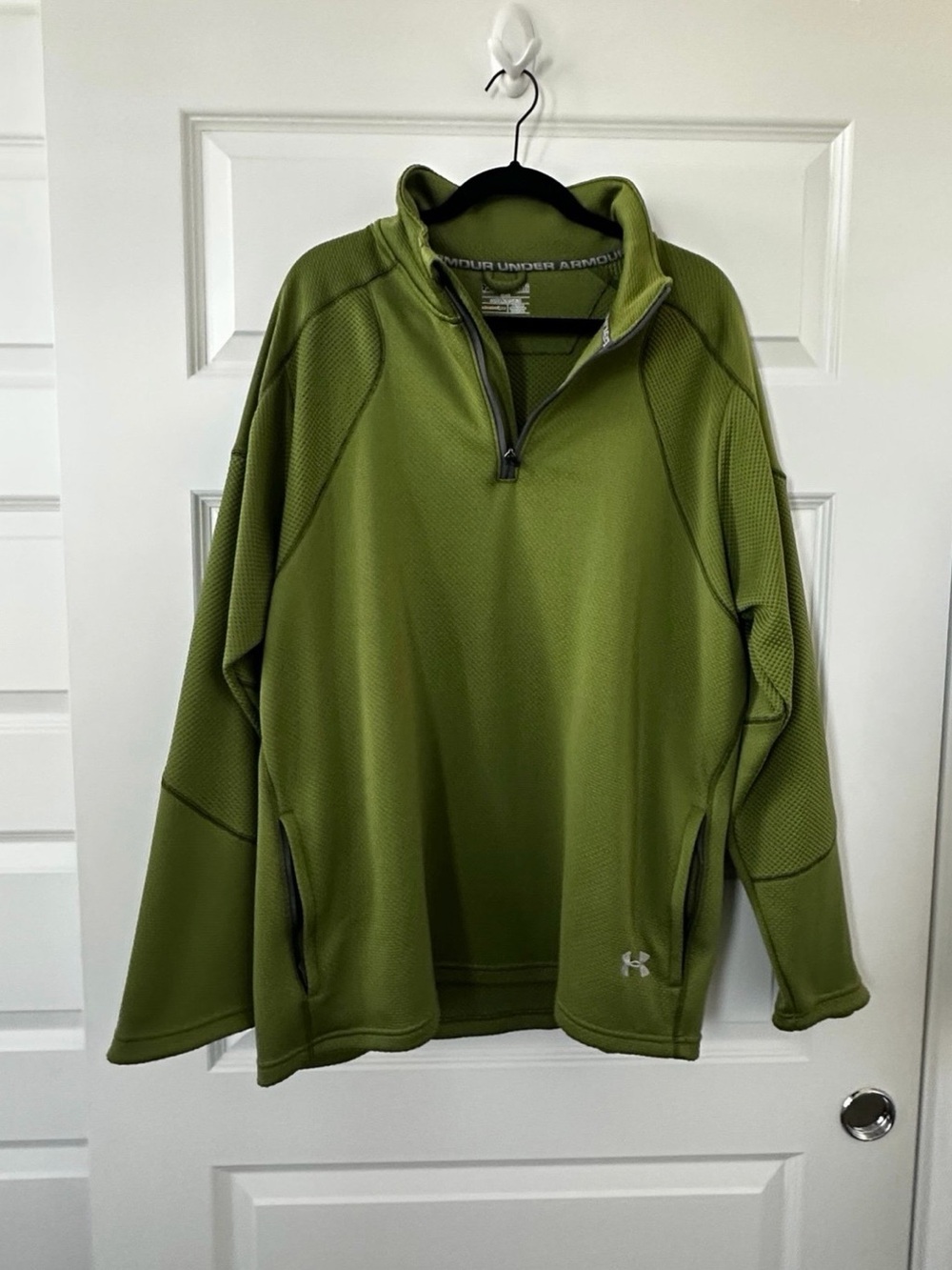 Under Armour Men's Olive Green Half-Zip Performance Pullover
